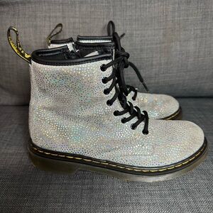 Dr. Martins Metallic Suede Boots